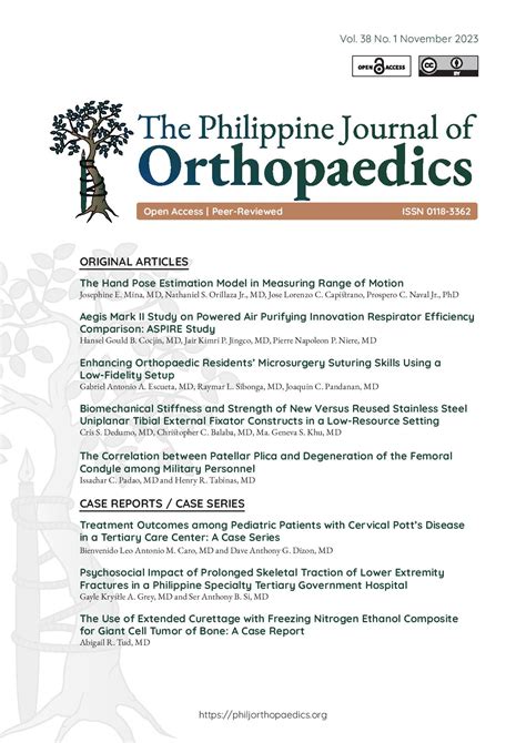 Philippine Journal of Orthopaedics.